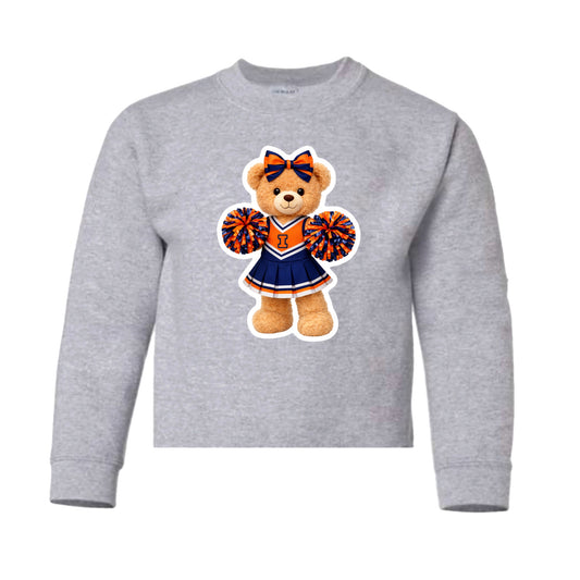 Illinois cheerleader crewneck