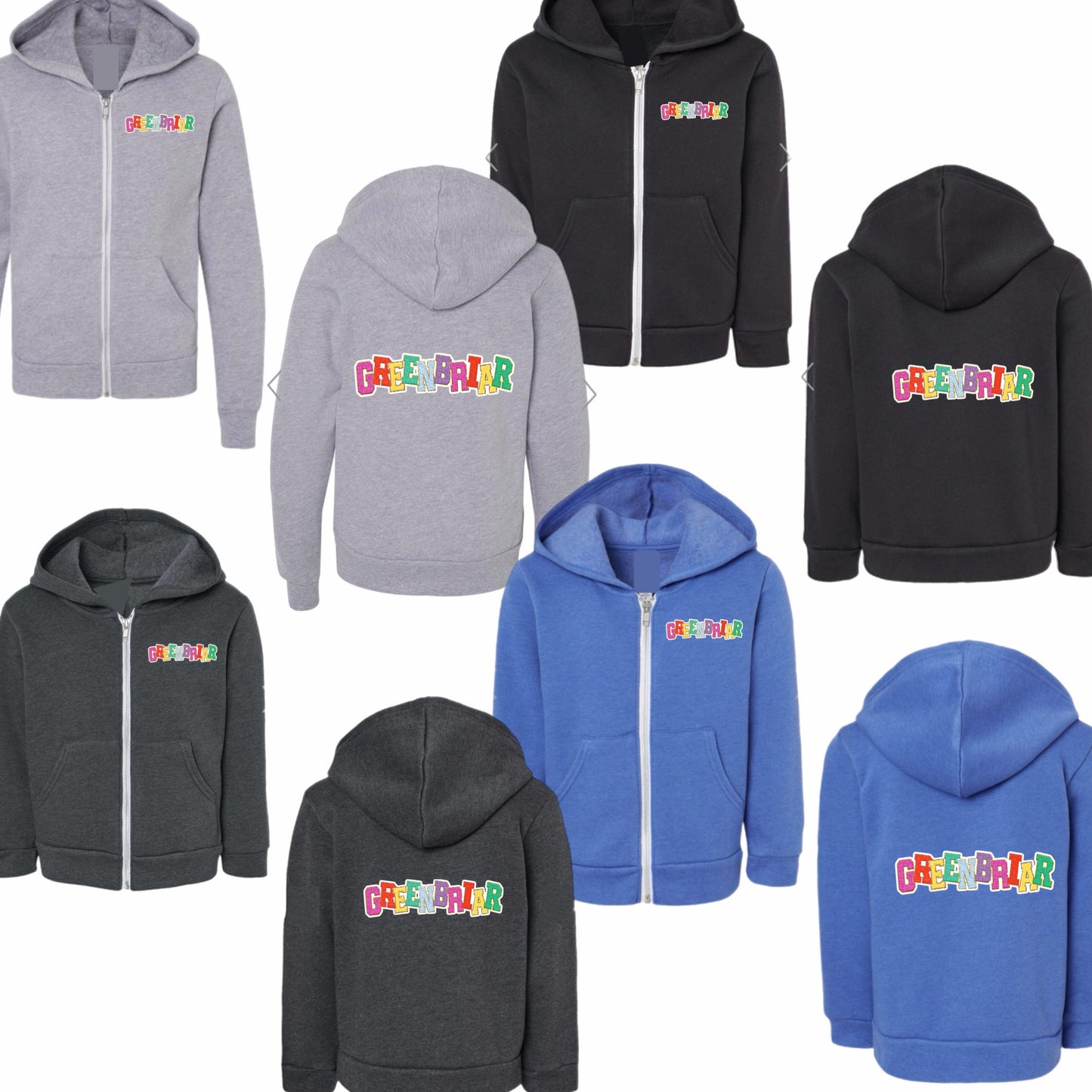 Greenbriar patched zip hoodie