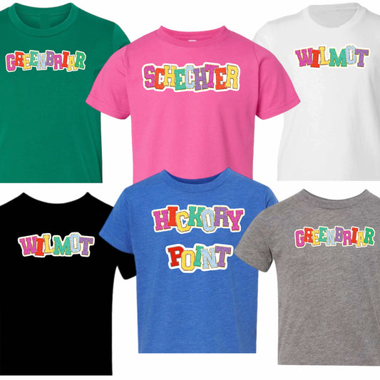 Girls patched tee