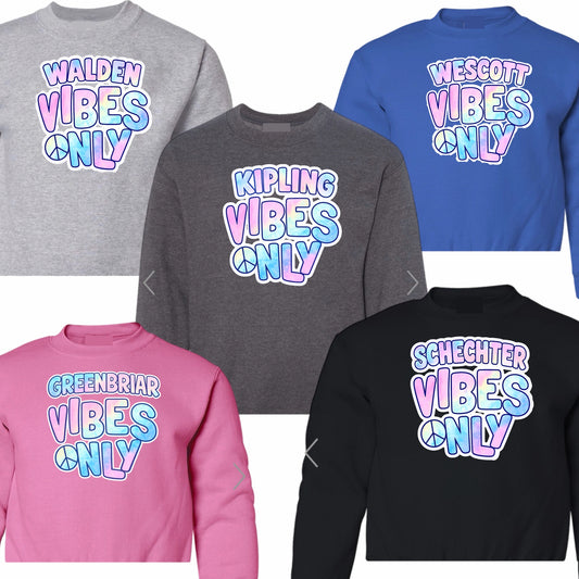 Girls vibes crewneck sweatshirt