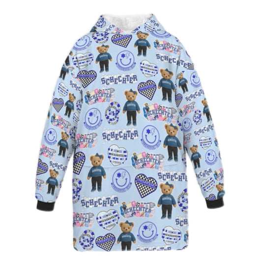 Schechter girls/women’s fleece blanket hoodie