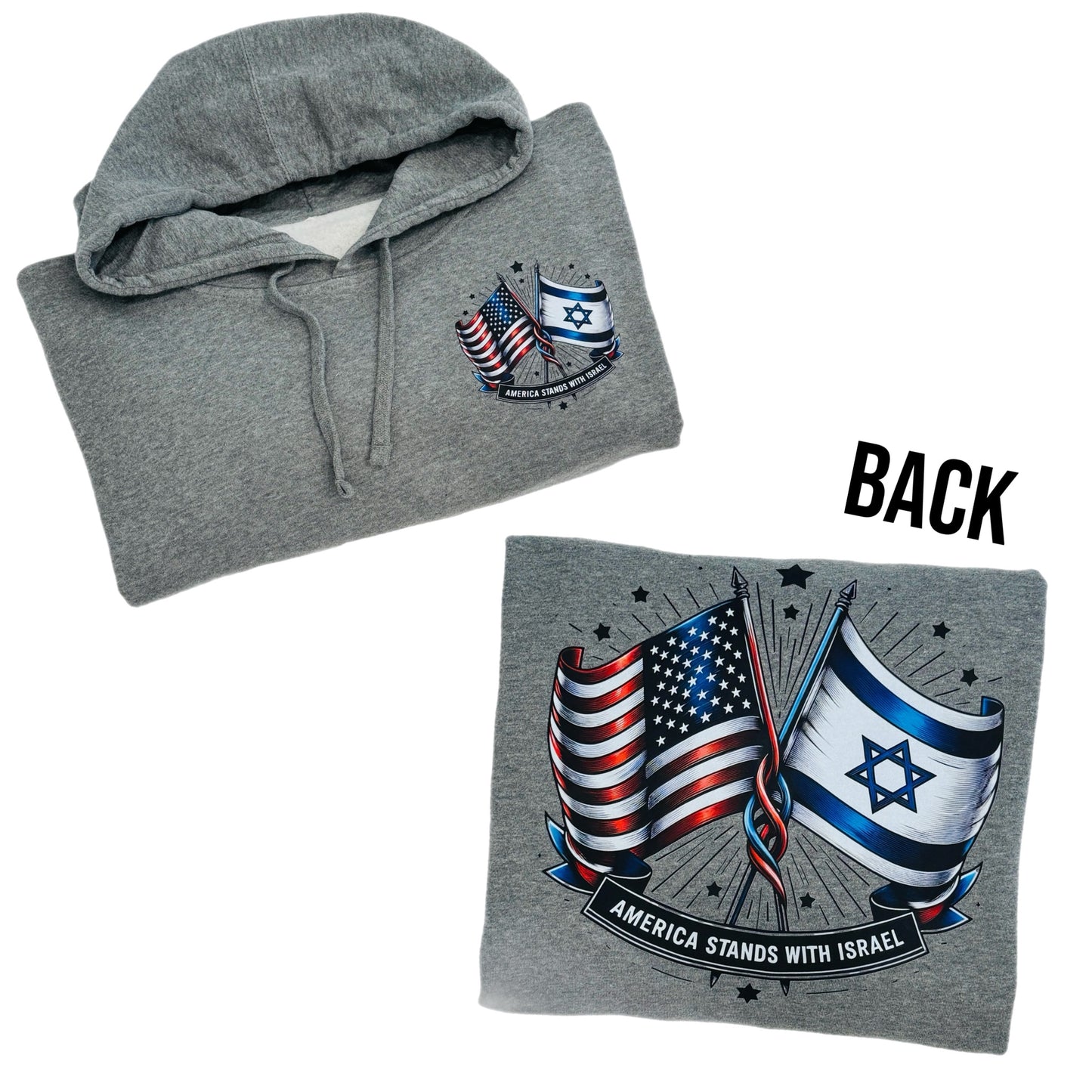 Israel and America hoodie- unisex