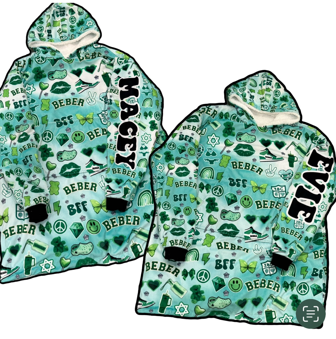 Beber girls/women’s fleece blanket hoodie