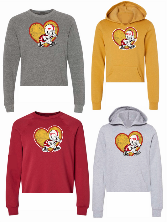 Girls/women’s Maryland vintage mascott sweatshirt