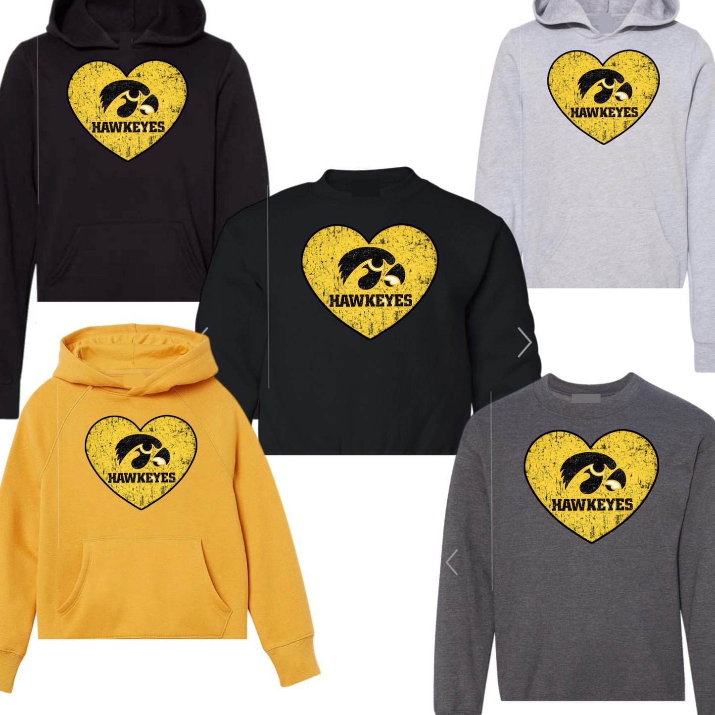 Vintage Iowa Heart Logo Sweatshirt