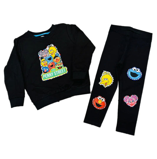 Personalized Sesame Street Crewneck & Leggings Set