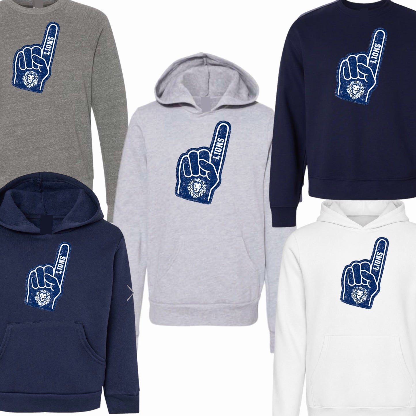 Vintage Foam Finger Hoodie- Classic