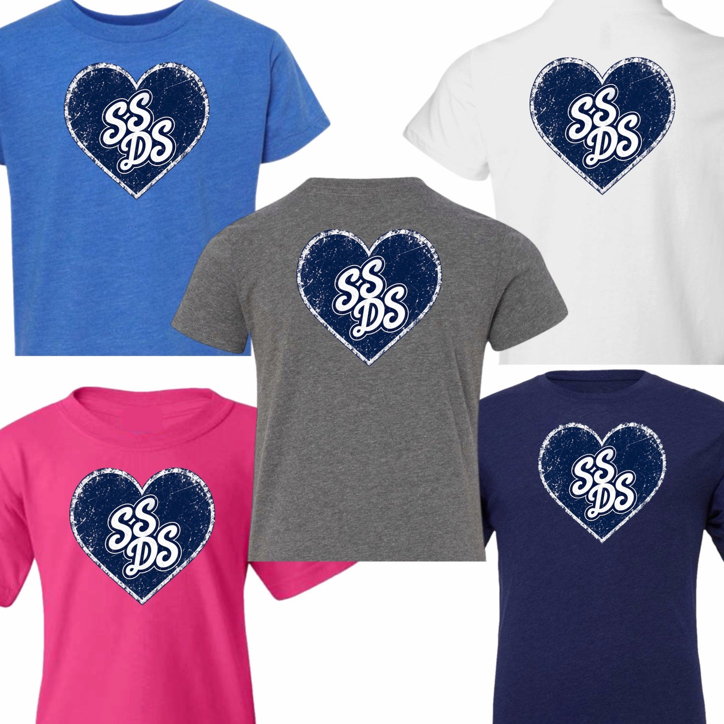 Vintage Cursive Heart Tee