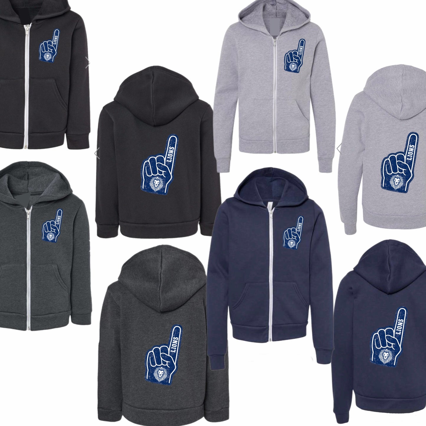 Vintage Foam Finger Zip-Up