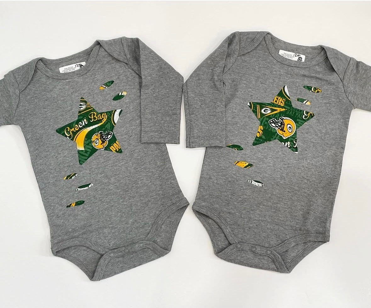 Green Bay Distressed Star One Piece