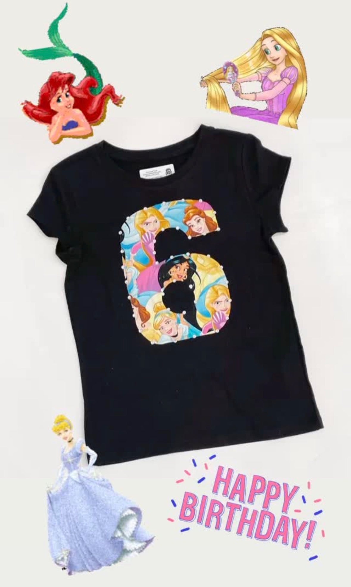 Number/Theme Birthday Tee- Girls