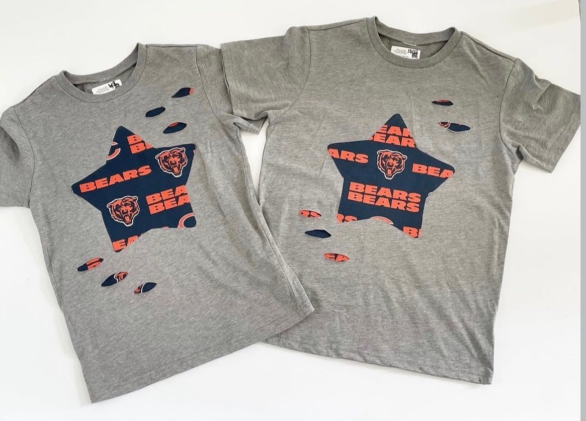Chicago Bears Distressed Star Tee