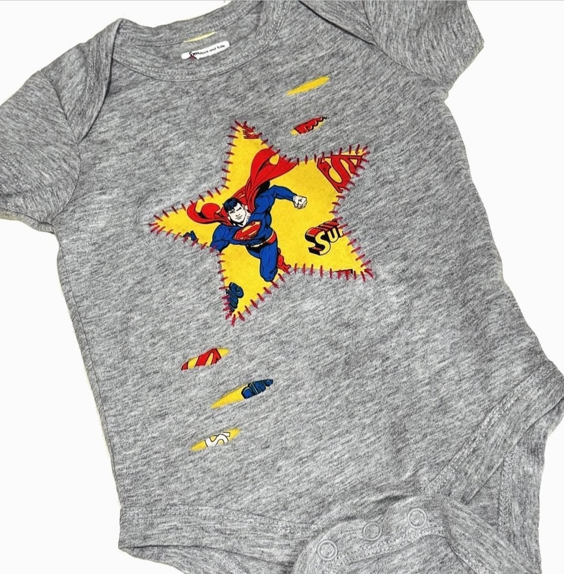 Superman Distressed Star Bodysuit