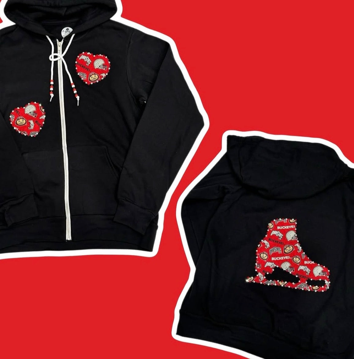 Ohio State Ice Skate Zip-Up