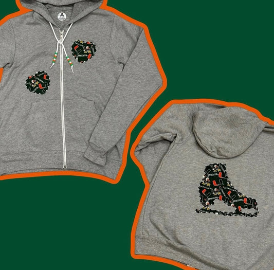University of Miami Ice Skate Zip-Up