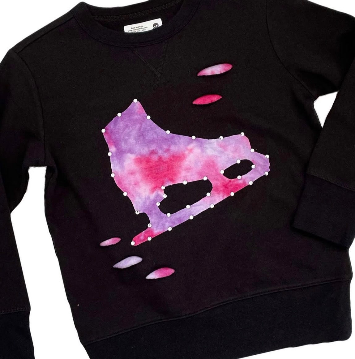 Tie-Dye Ice Skate Crewneck