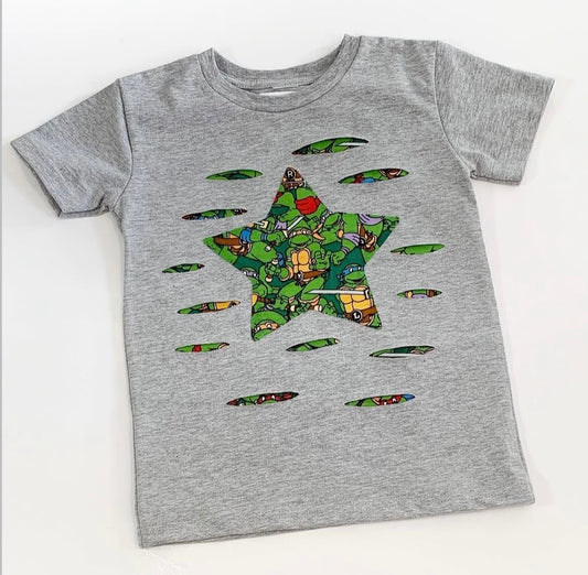 Ninja Turtles Distressed Star Tee