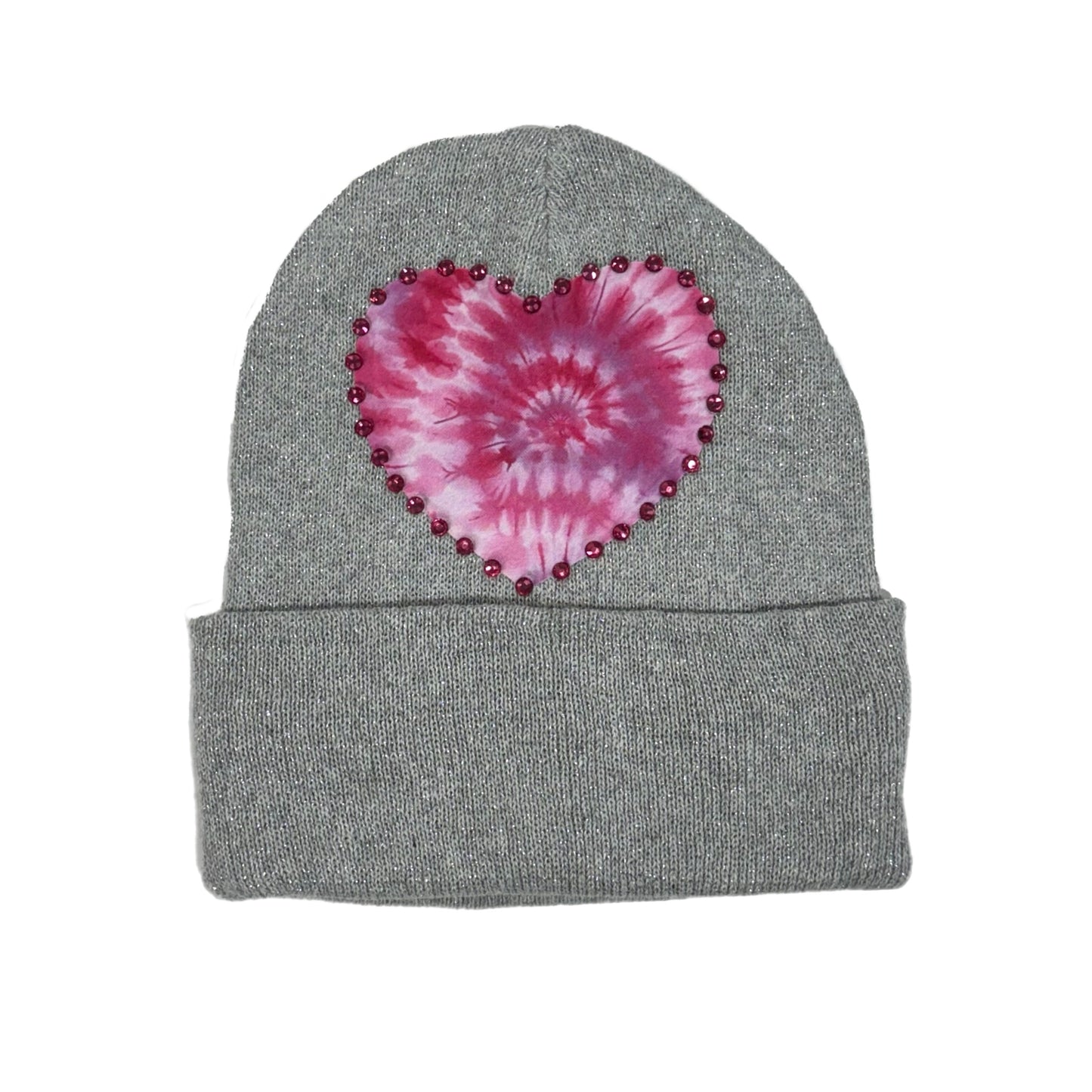 tie dye heart hat