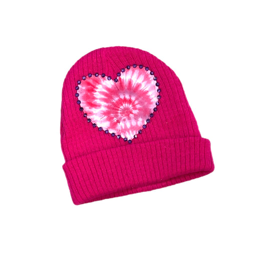 tie dye heart hat