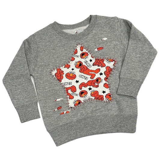 Distressed Elmo Star Crewneck