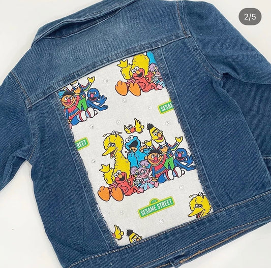Denim Jacket- Sesame Street
