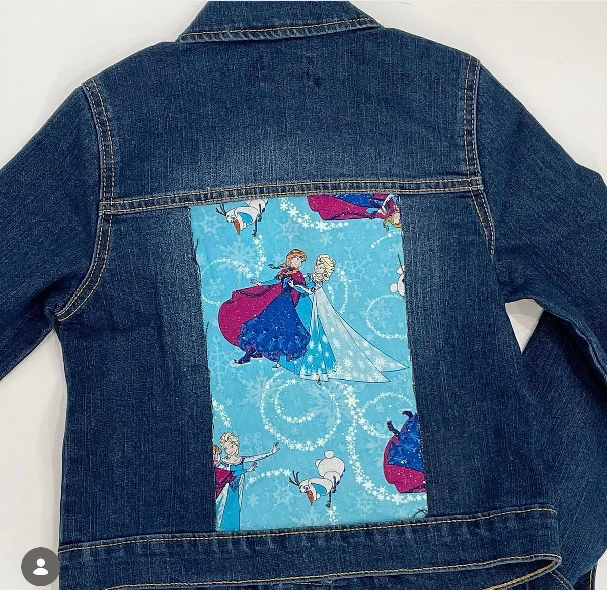 Denim Jacket- Frozen Elsa & Anna