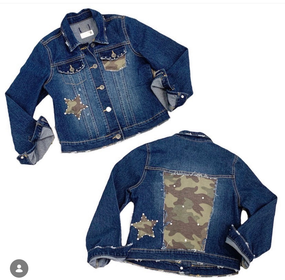 Denim Jacket- Camo