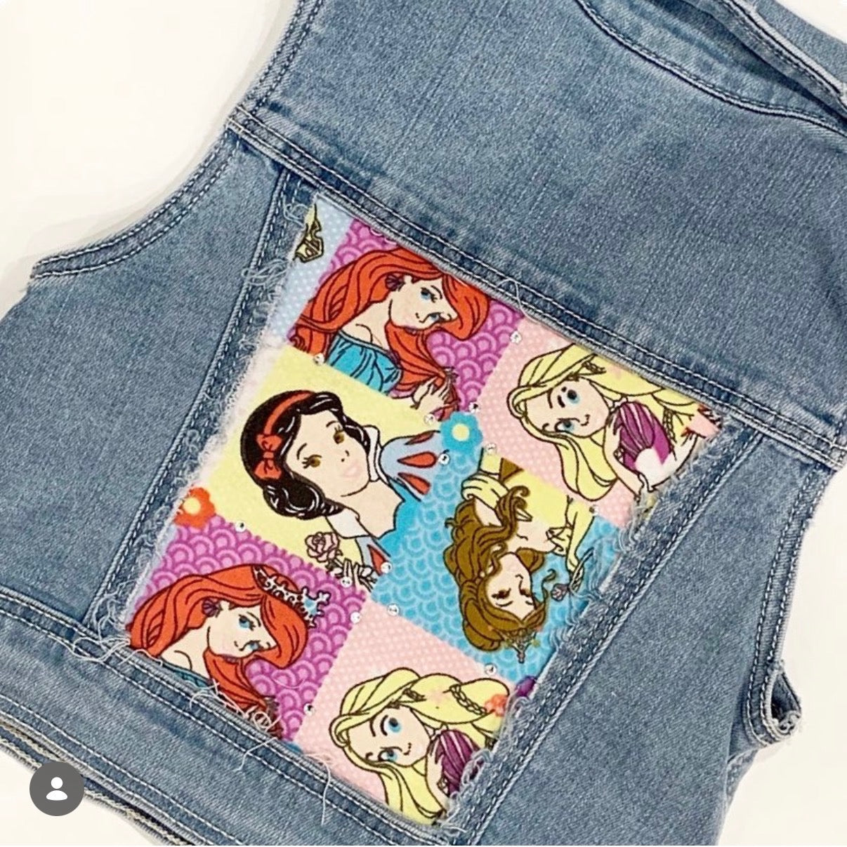 Denim Vest- Princesses