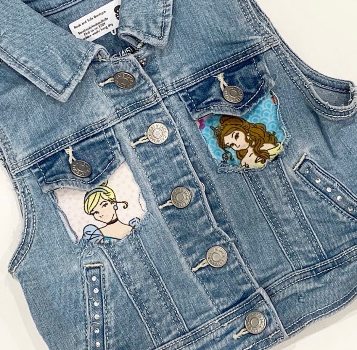 Denim Vest- Princesses