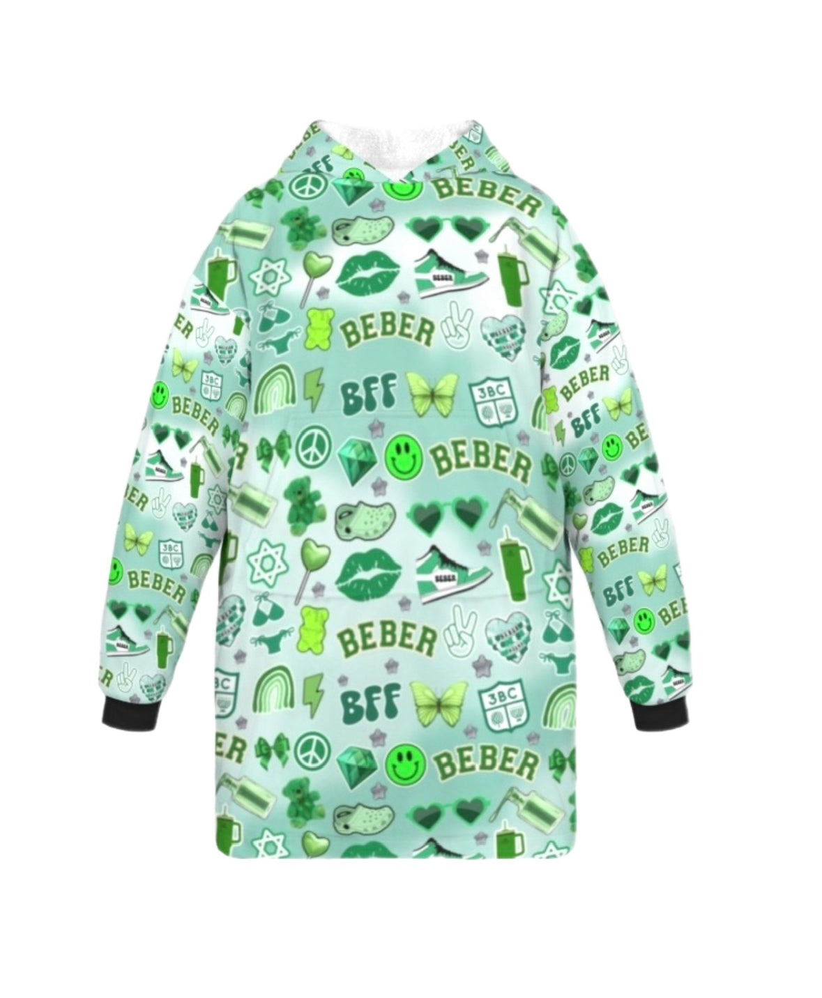 Beber girls/women’s fleece blanket hoodie