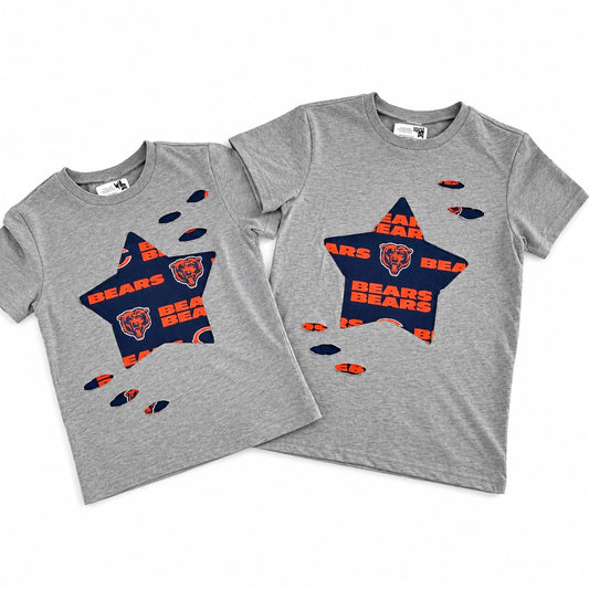 Chicago Bears Distressed Star Tee