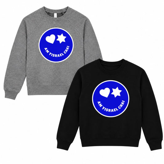 Star & Heart Israel Crewneck