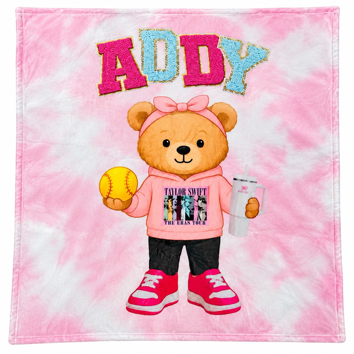 Custom Bear Fleece Blanket