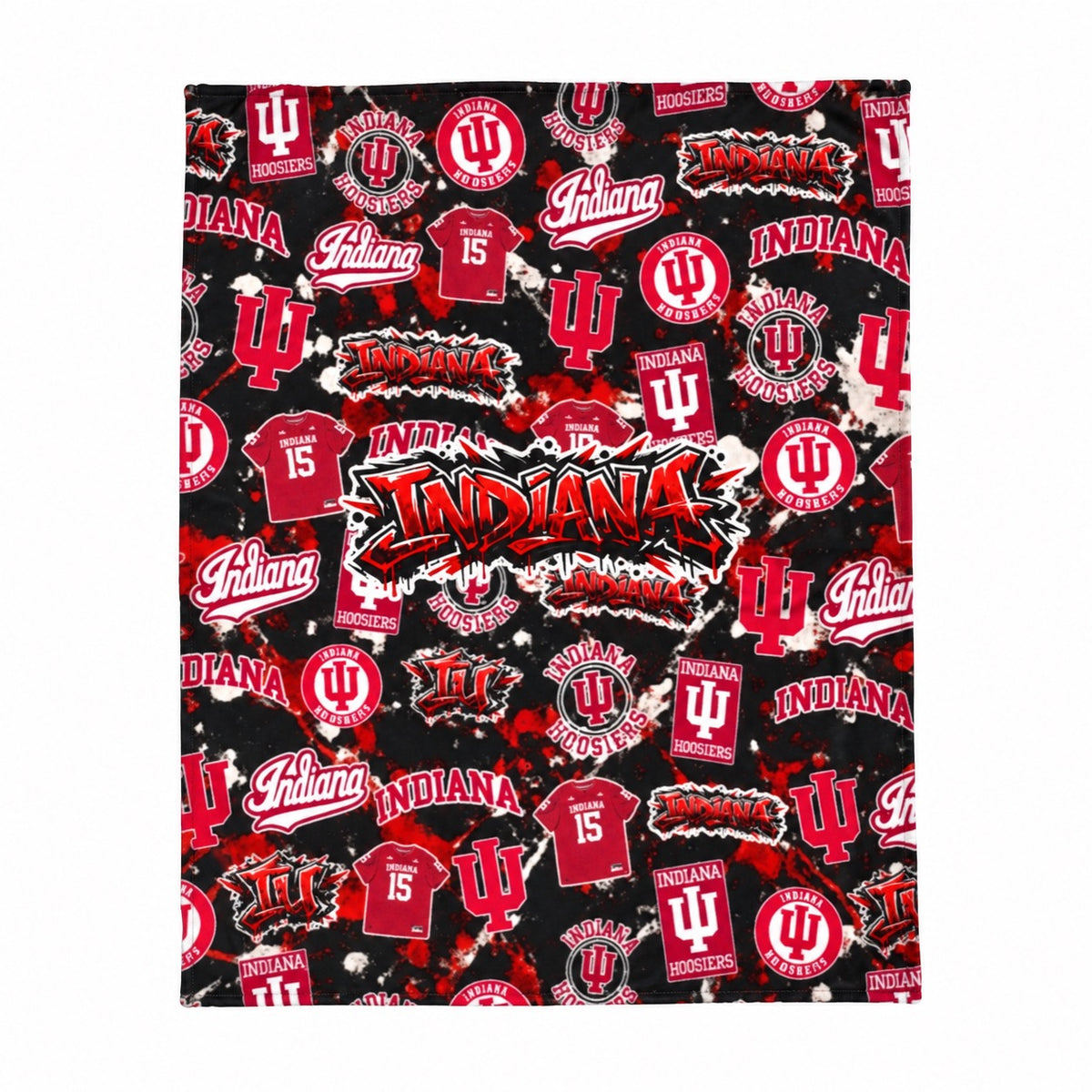 Indiana Graffiti Fleece Blanket