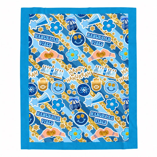 Disco Hanukkah Fleece Blanket