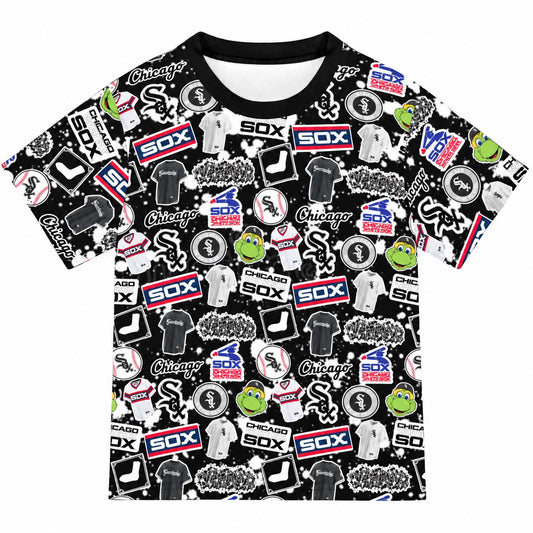 White Sox Collage Ringer Tee