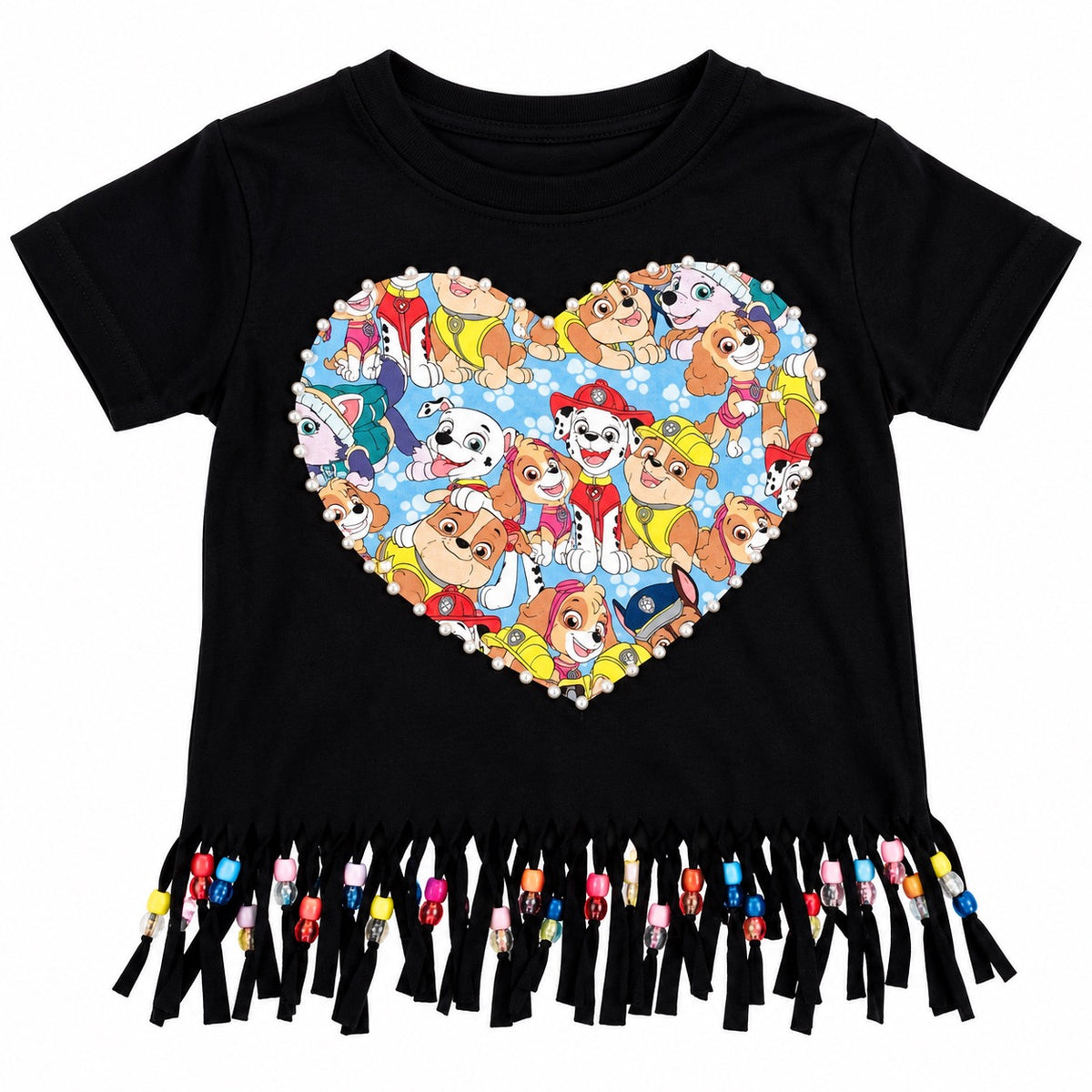Paw Patrol Fringe Heart Tee