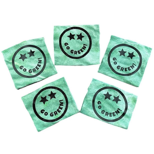 Go Green Tie-Dye Smiley Tee