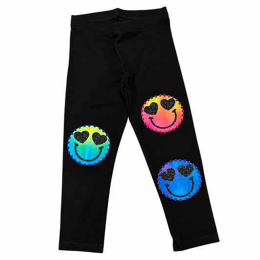 Tie-Dye Smiley Heart Eyes Leggings