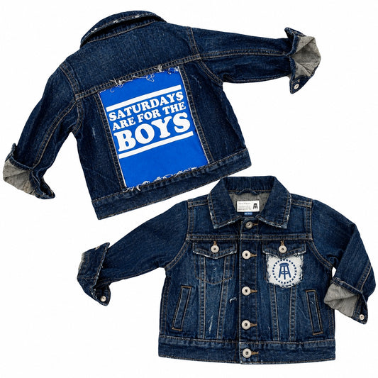 Denim Jacket- "Saturday's are for the boys"