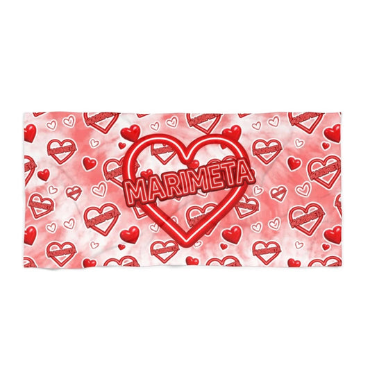 Neon Sign Beach Towel