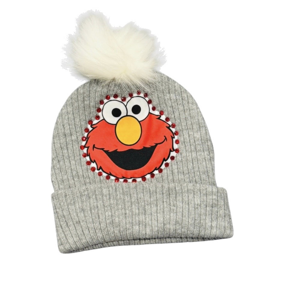 Red Monster Pom Hat