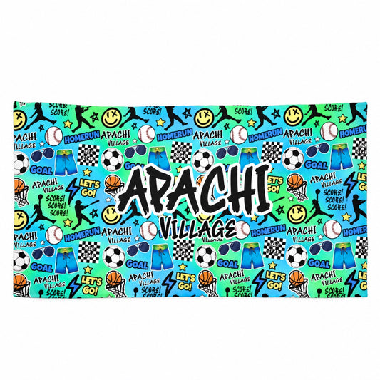 Tie-Dye Sports Beach Towel