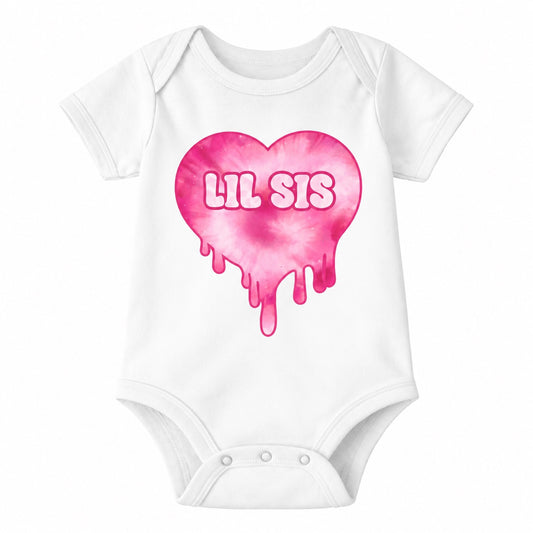 Lil Sis Drippy Heart Bodysuit