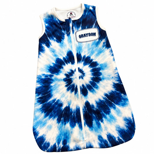 Tie-Dye Rectangle Patch Zip Sleeper