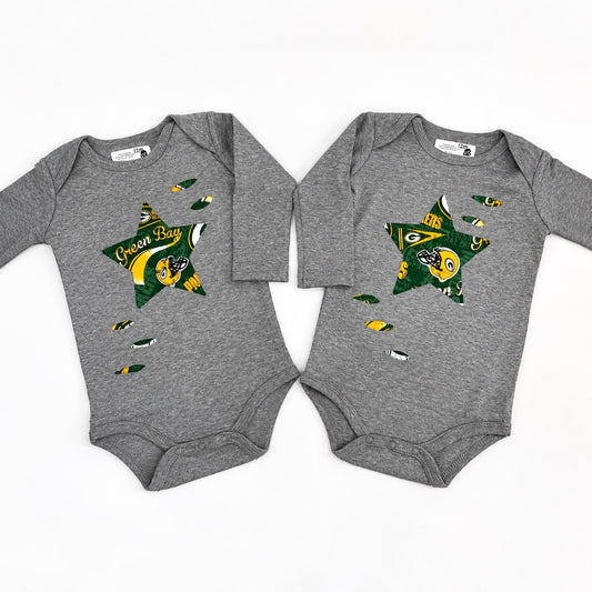 Green Bay Packers Distressed Star Onesie