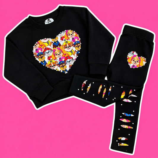 Paw Patrol Rhinestone Crewneck & Leggings Set