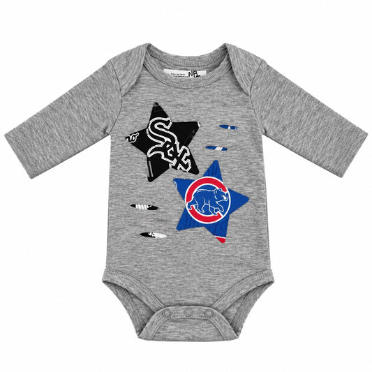 Chicago Baseball Distressed Onesie