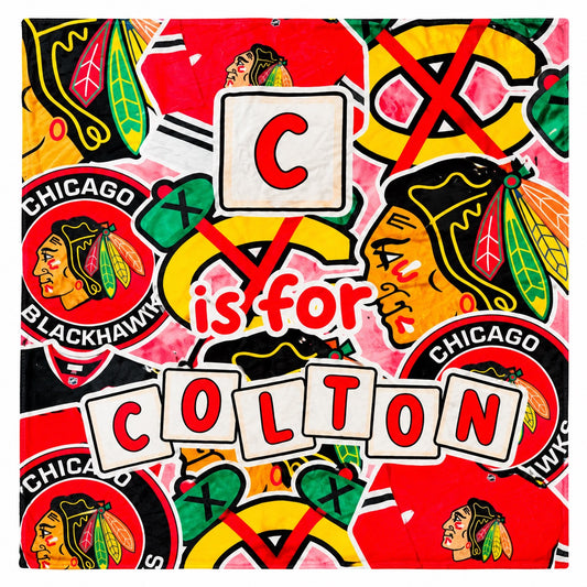 Chicago Hockey Fleece Blanket