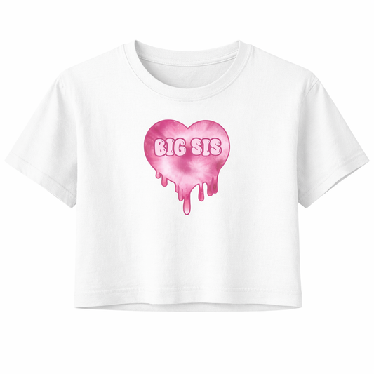 Big Sis / Lil Sis Drippy Heart Tee